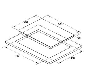 Bếp Từ Kết Hợp điện 3 Vùng Nấu Hafele Hc M773d