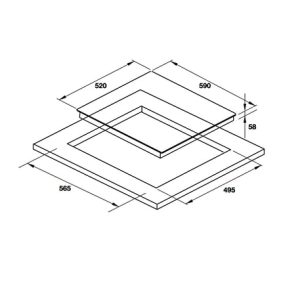 Bếp Từ 3 Vùng Nấu Hafele Hc I603b